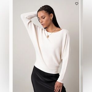 The Dolman Sweater by Cyrus Women's Sweater Size Medium White NWT